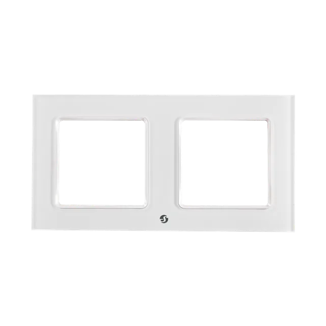 Shelly Wall Switch cadre blanc 2 postes lot de 2