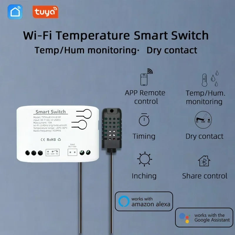 Mumubiz Tuya Smart Home relais WiFi contact sec sonde étanche