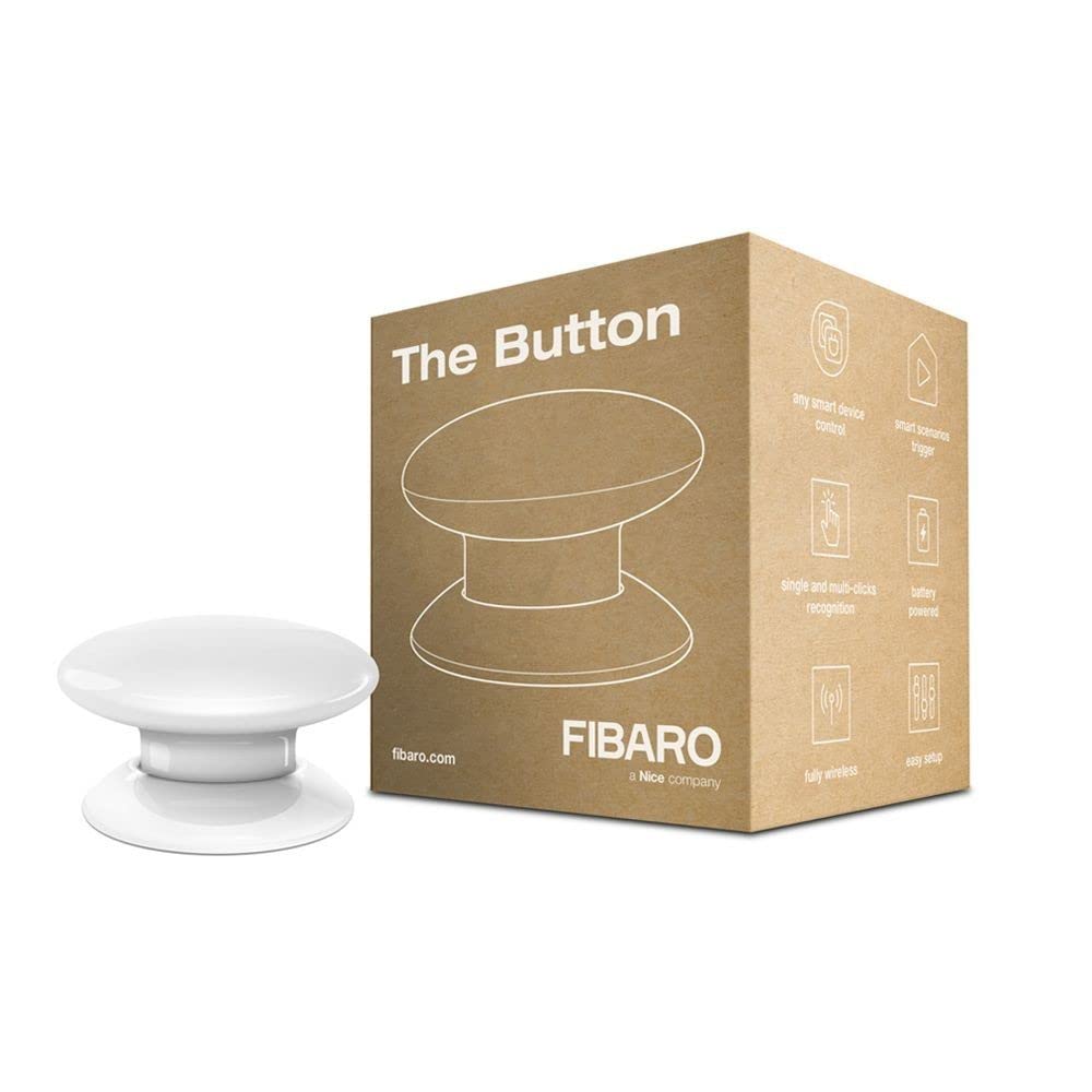 Fibaro The Button télécommande sans fil Blanc Z-Wave Plus