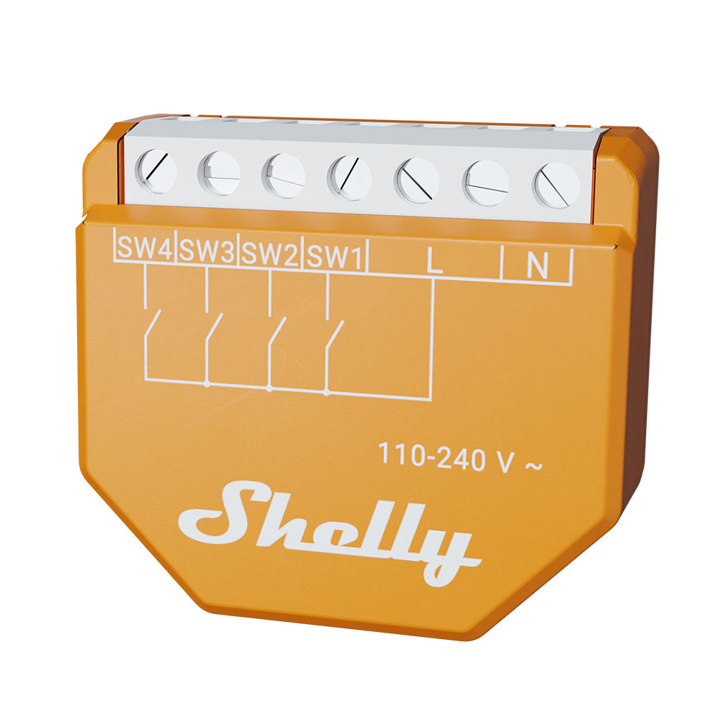 Shelly Wave i4 LR contrôleur scènes Z-Wave longue portée