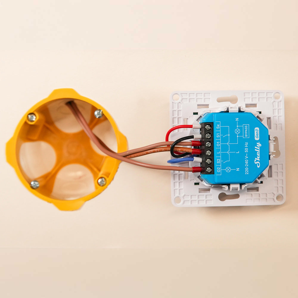 Shelly 2L Gen3 micromodule wifi 2 voies sans neutre