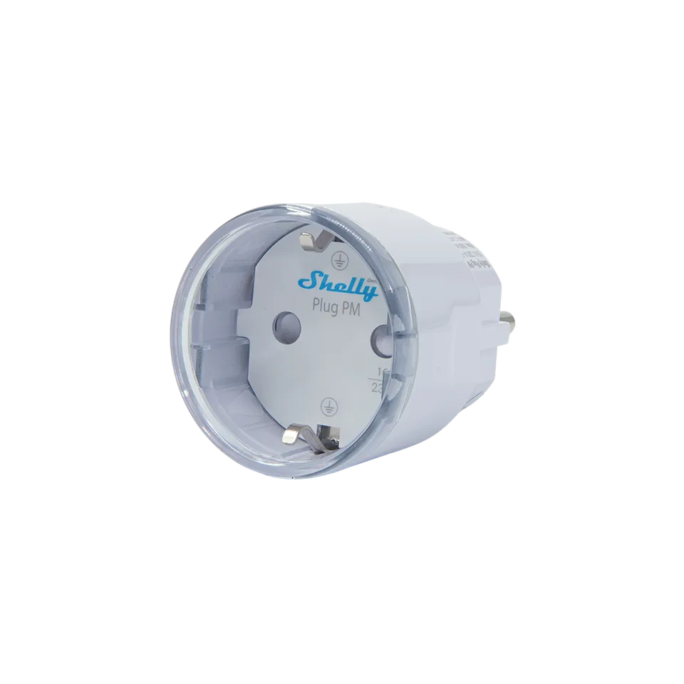 Shelly Plug PM Gen3 prise connectée WiFi énergie blanc
