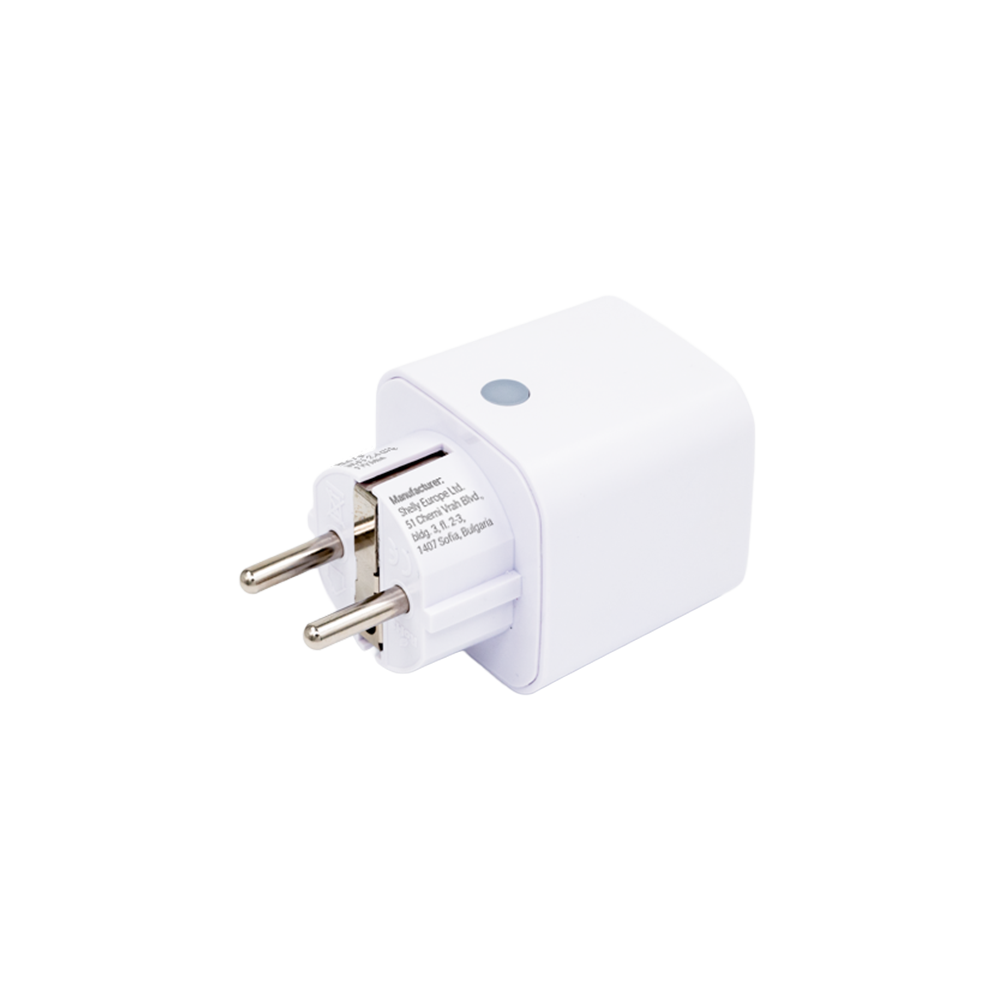 Shelly Plug M Gen3 prise connectée blanc solo