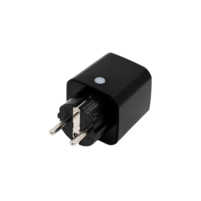 Shelly Plug M Gen3 prise connectée WiFi noire suivi conso