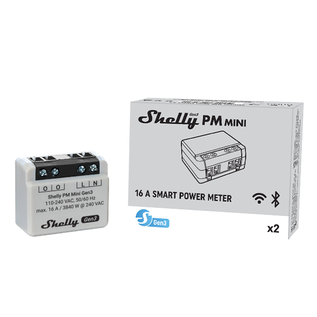 Shelly PM Mini Gen3 wattmètre WiFi mesure seule single