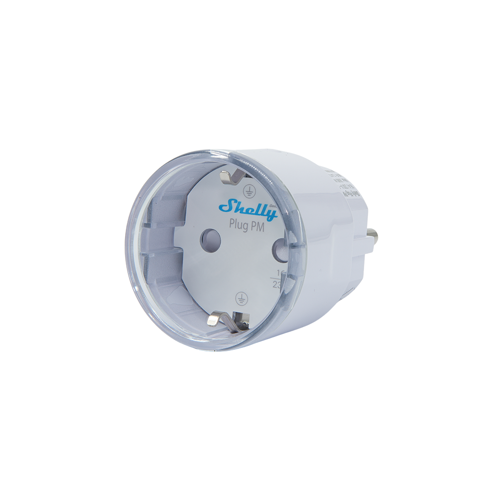 Shelly Plug PM Gen3 Prise Connectée Blanche Suivi Énergie