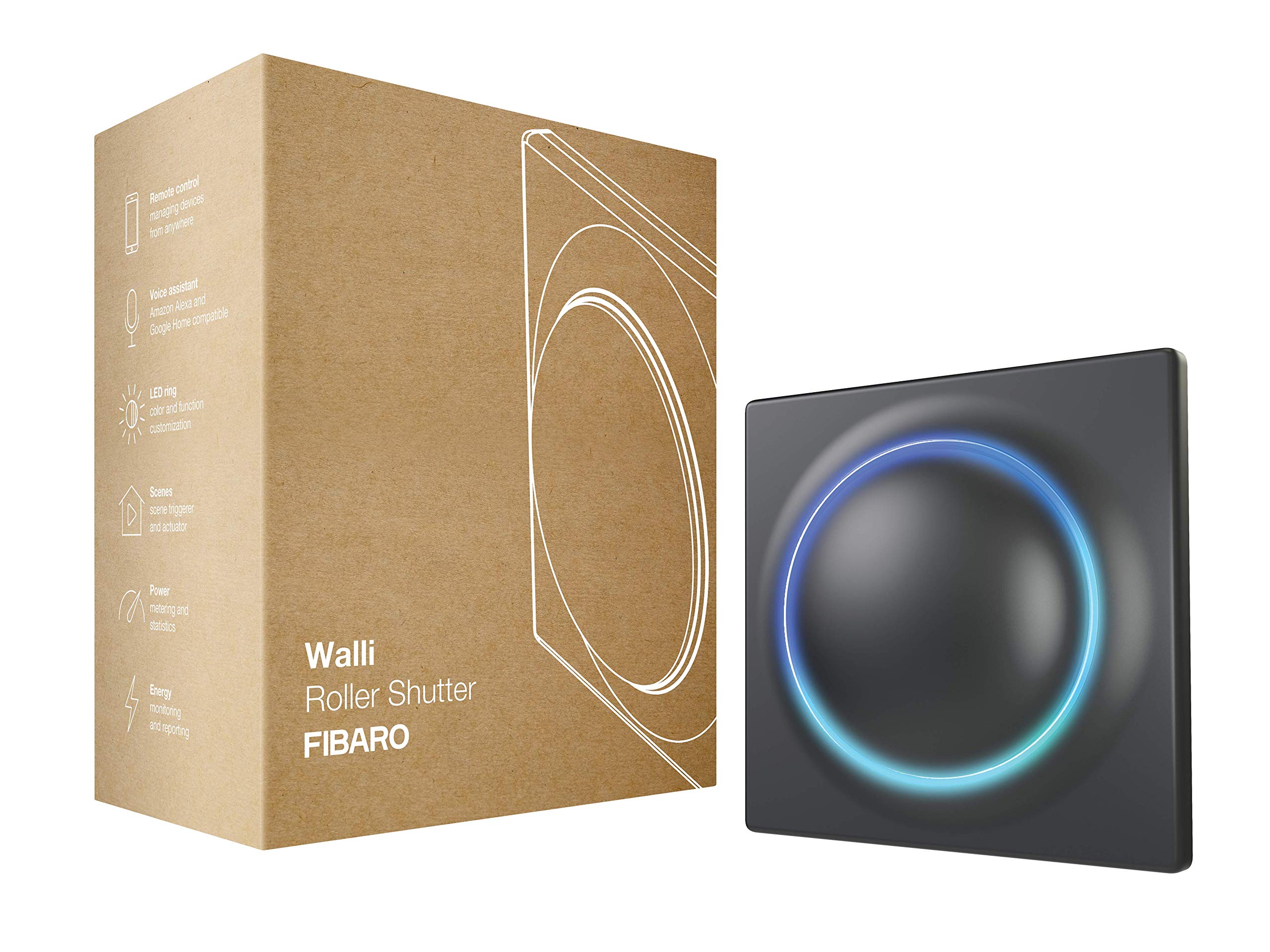 FIBARO Walli Roller Shutter interrupteur volet roulant blanc Z-Wave