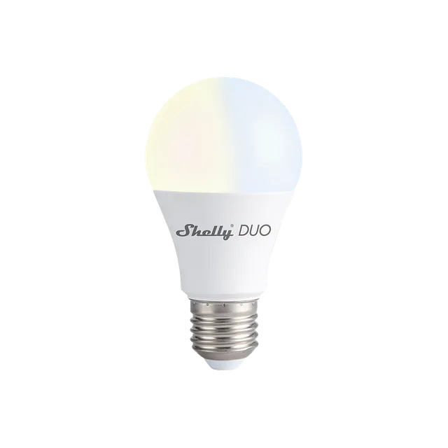 Shelly Duo ampoule connectée WiFi E27 blanc chaud froid