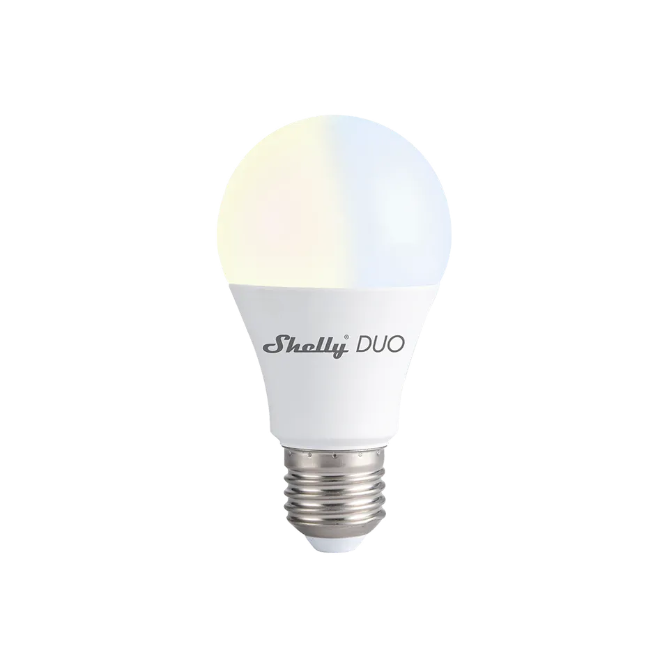 Shelly Duo E27 ampoule connectée E27 dimmable WiFi