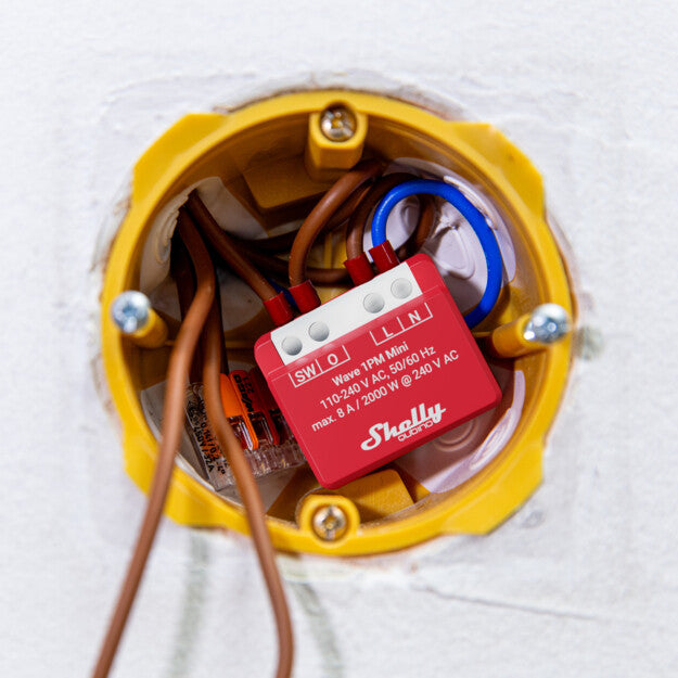 Shelly Wave 1PM Mini interrupteur Z-Wave 8A mesure puissance
