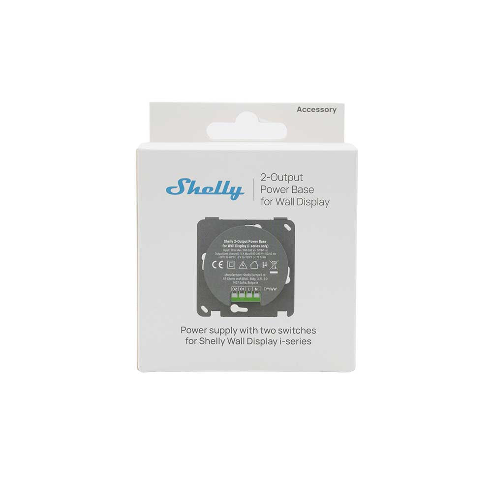 Shelly PowerBase 2 sorties socle Wall Display