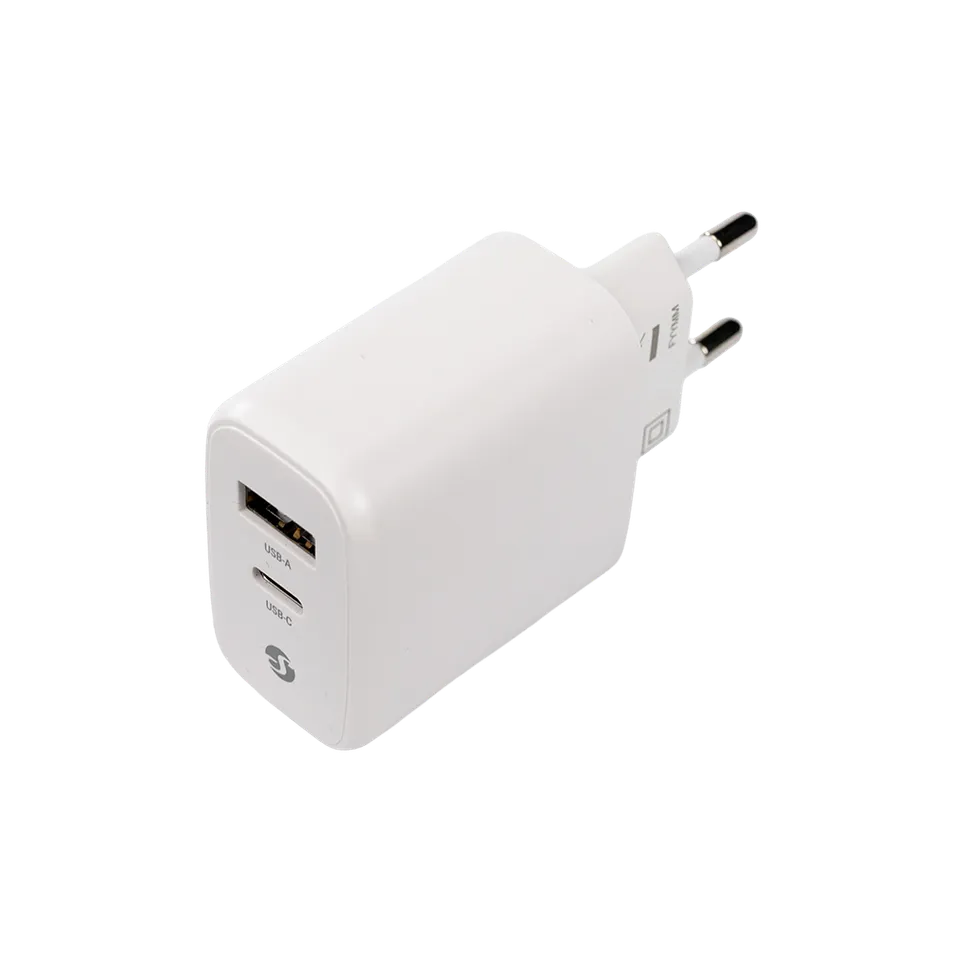 Shelly GaN Charger 65W chargeur rapide USB Blanc prise EU