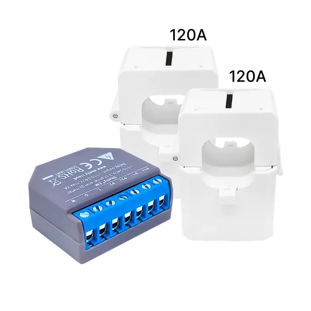 Shelly EM compteur énergie WiFi 2 pinces 120 A