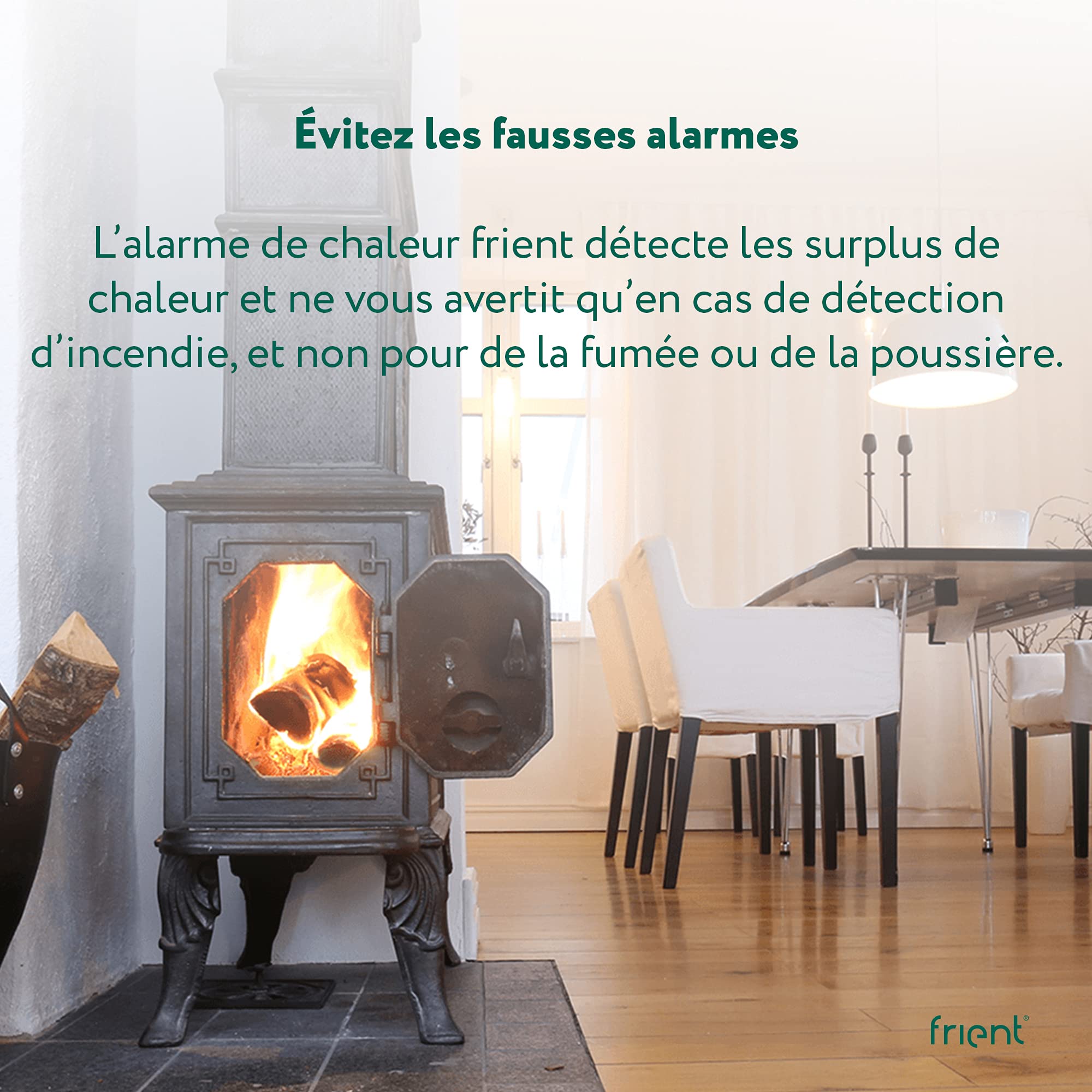 frient Intelligent Heat Alarm détecteur chaleur Zigbee 85 dB