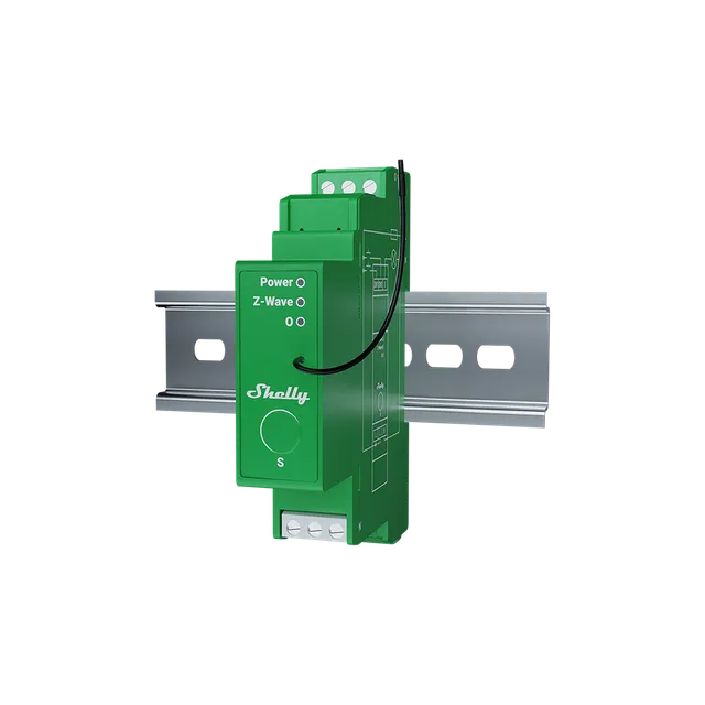 Shelly Wave Pro Dimmer 1PM variateur rail DIN 1 canal