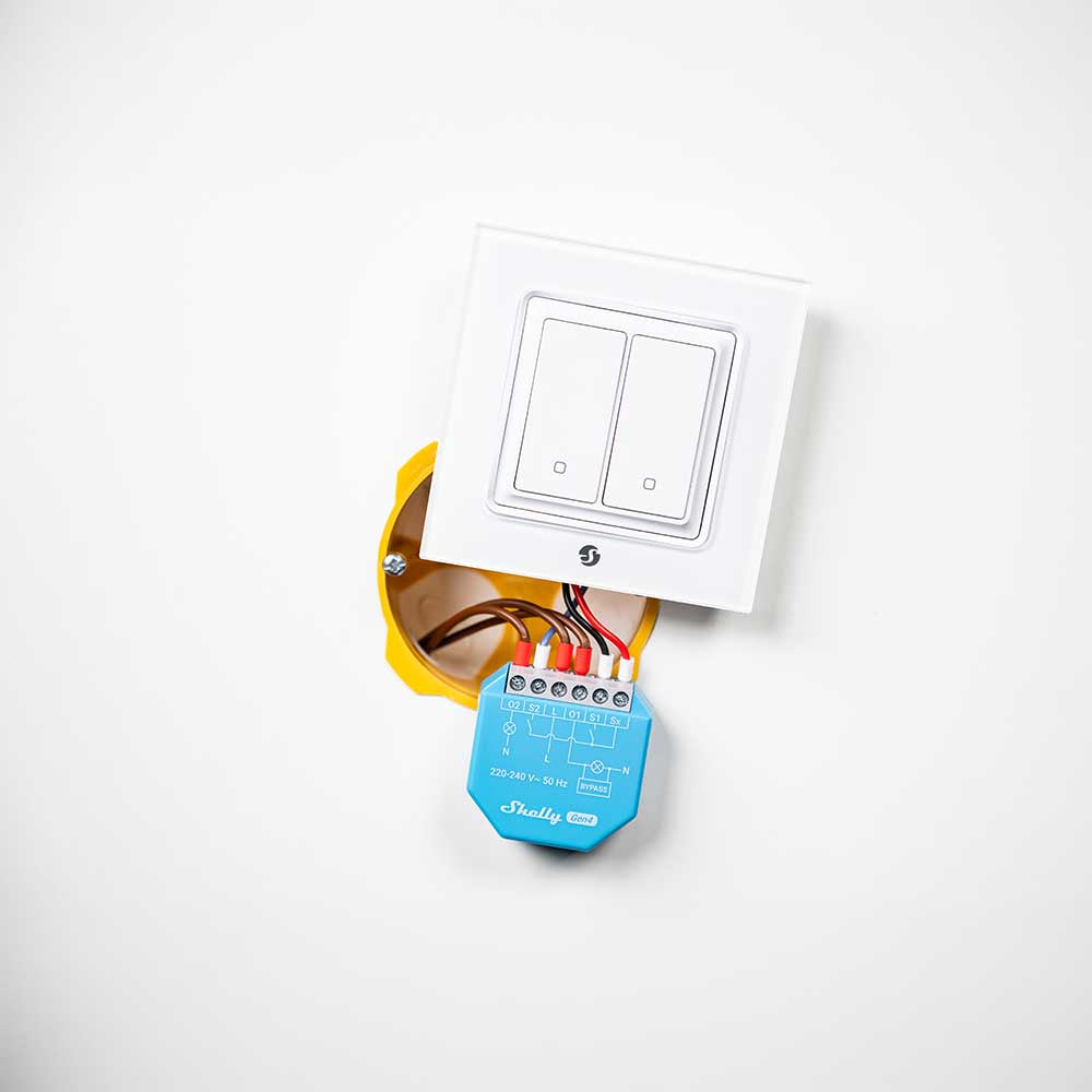 Shelly 2L Gen4 Micromodule Double Wi-Fi Zigbee Matter Éclairage
