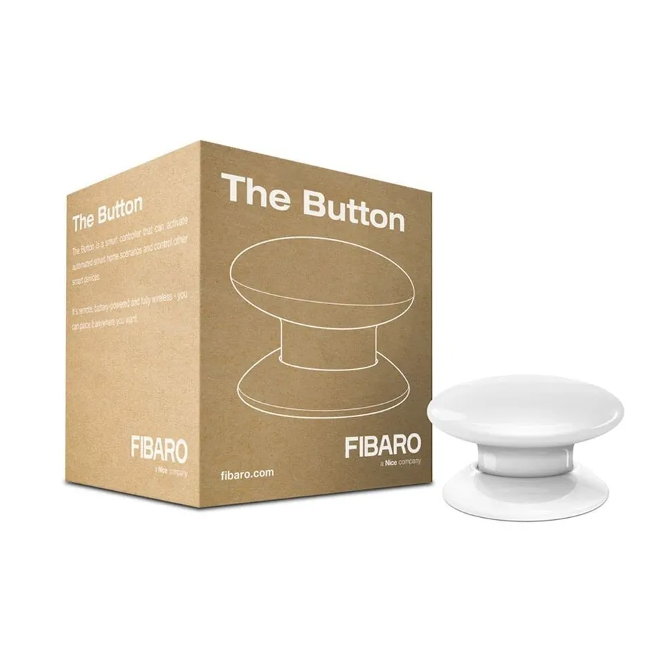 Fibaro The Button télécommande sans fil Blanc Z-Wave Plus