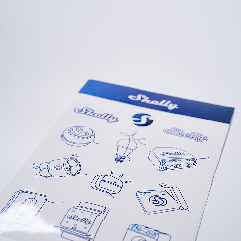 Shelly Gen1 stickers autocollants pack Shelly