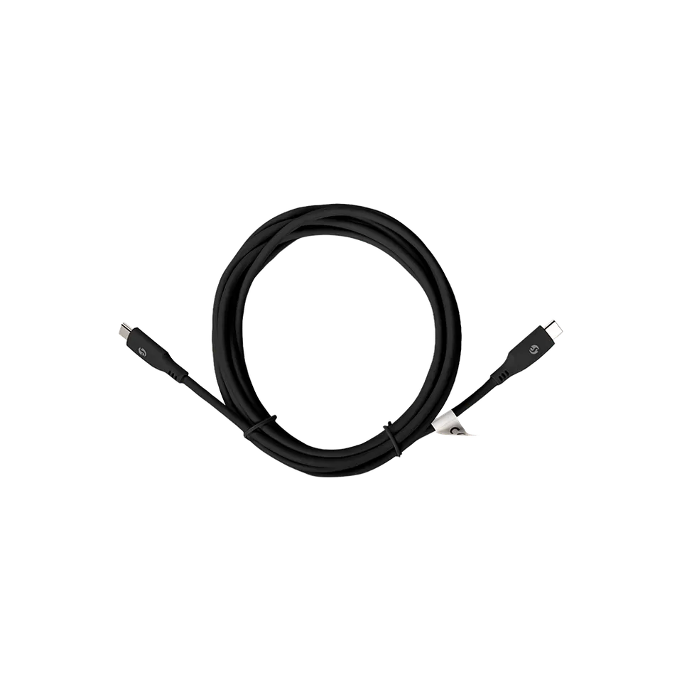 Shelly Plus câble USB-C 100W noir 3m charge rapide
