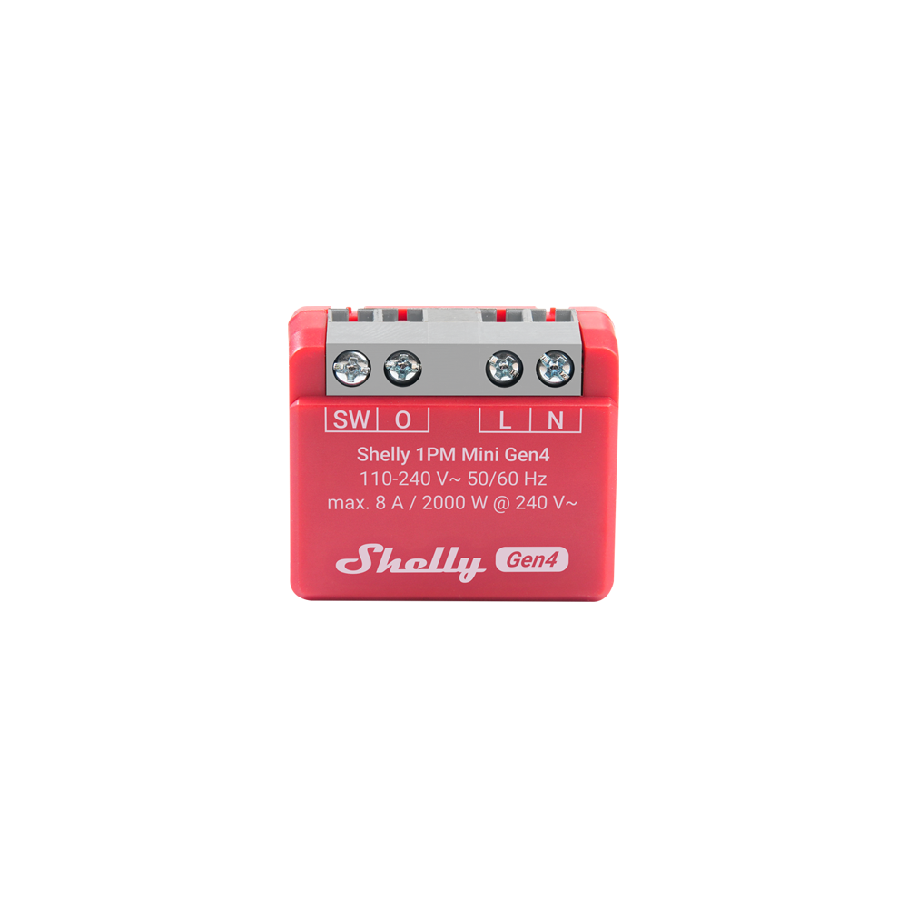 Shelly 1PM Mini Gen4 relais mesure d’énergie WiFi