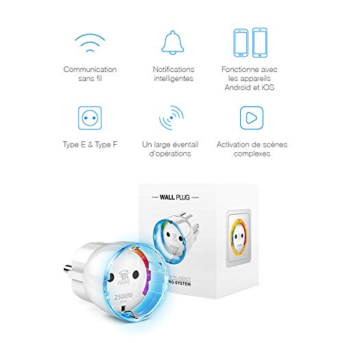 Fibaro Éclairage Wall Plug prise connectée Type E Z-Wave+