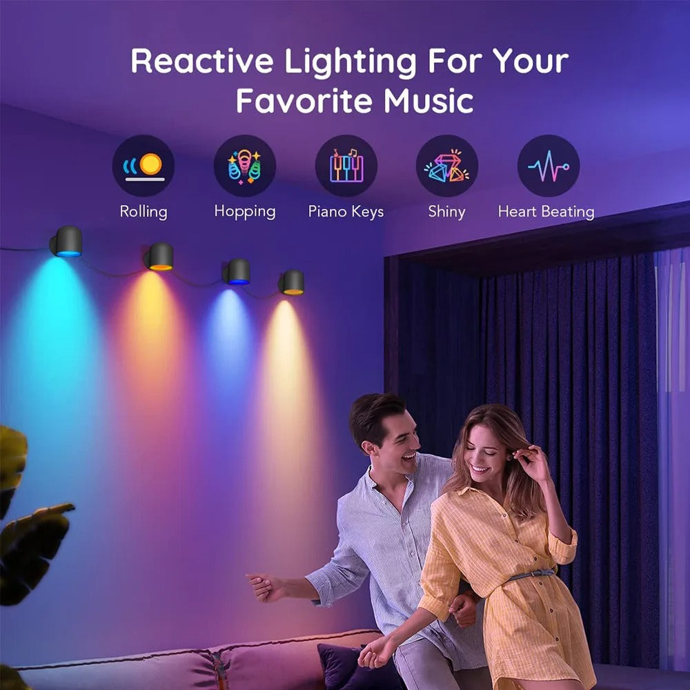 Mumubiz Tuya Smart Home applique murale RGBIC 4 lumières