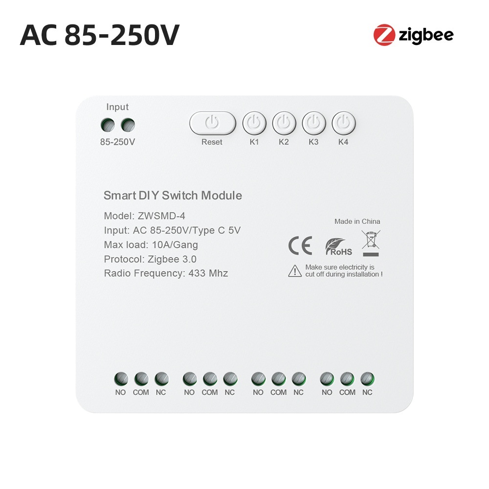 Avatto WSMD module relais WiFi 4 canaux Tuya