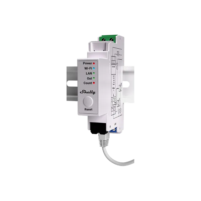 Shelly Pro EM-50 compteur rail DIN 2 voies 50A