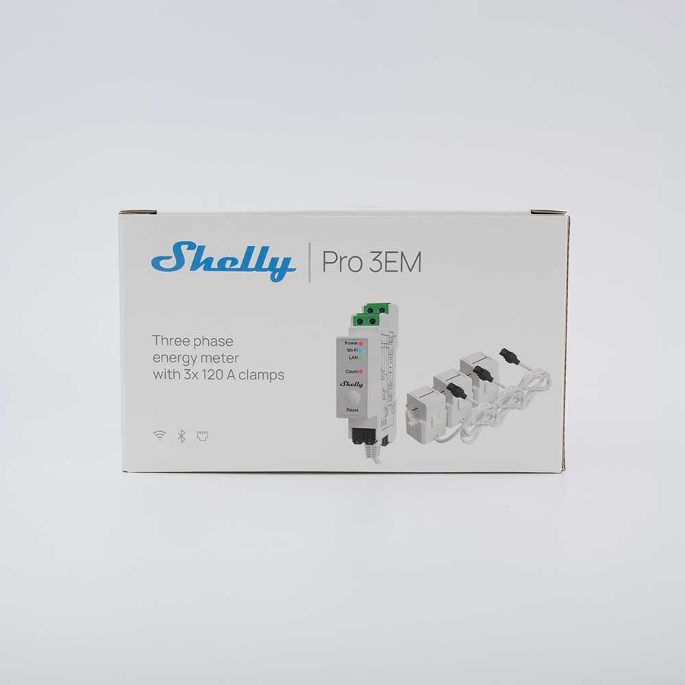 Shelly Pro 3EM v2 compteur énergie connecté 120A