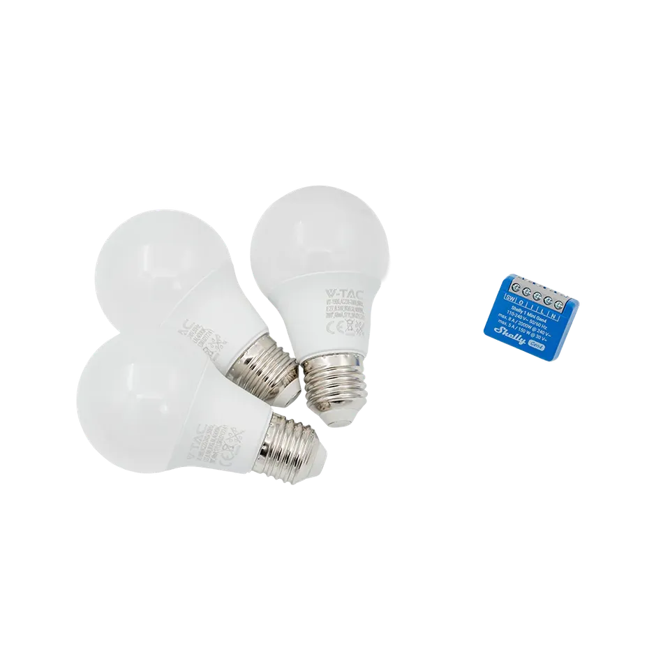 Shelly 1 Mini Gen4 Micromodule WiFi Matter + V-TAC