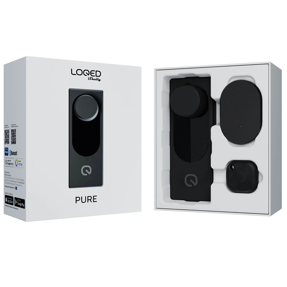 LOQED Pure Black serrure connectée noire