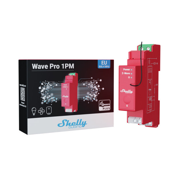 Shelly Wave Pro 1PM Interrupteur DIN Z-Wave 1 voie