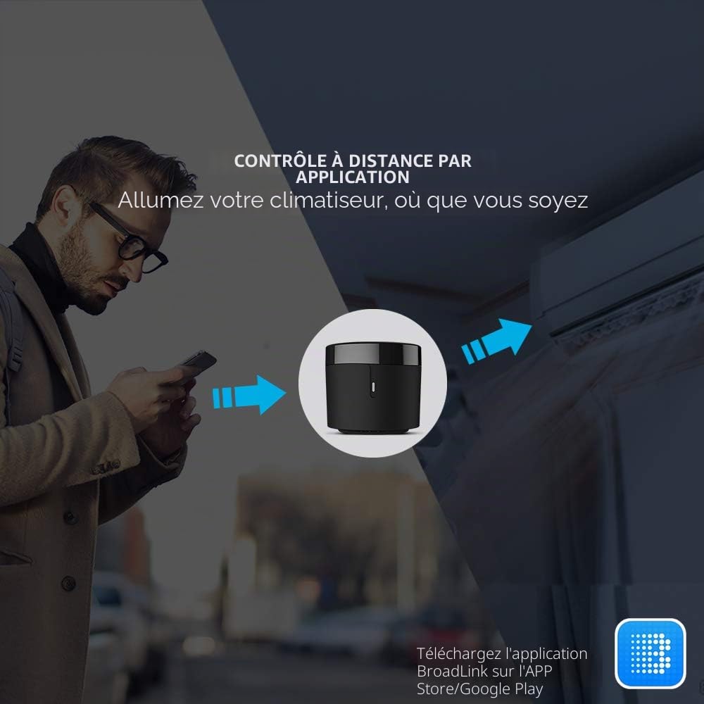 Broadlink RM4 Mini télécommande universelle IR WiFi Alexa
