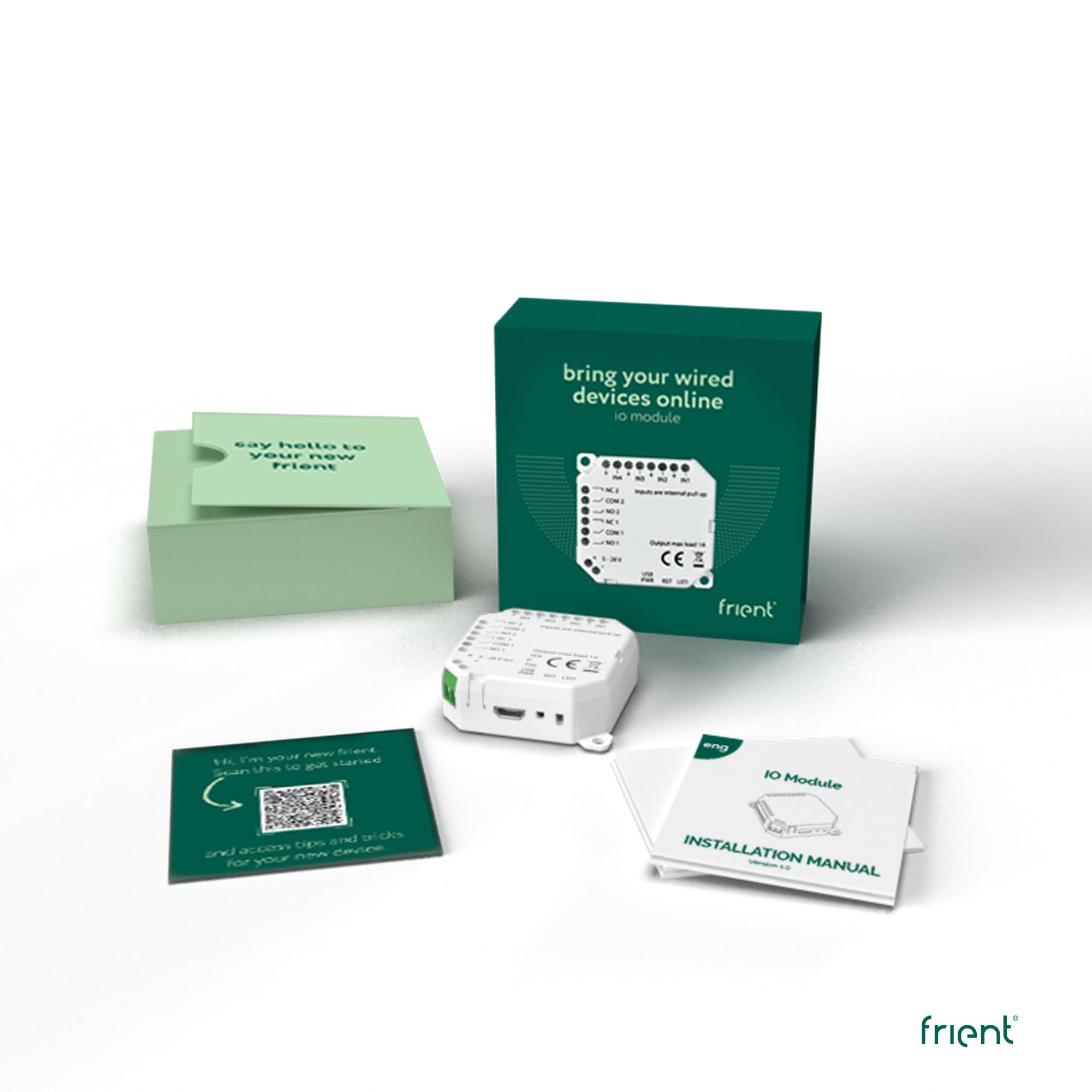 frient Module E/S Zigbee 3.0 contrôle filaire 4 entrées