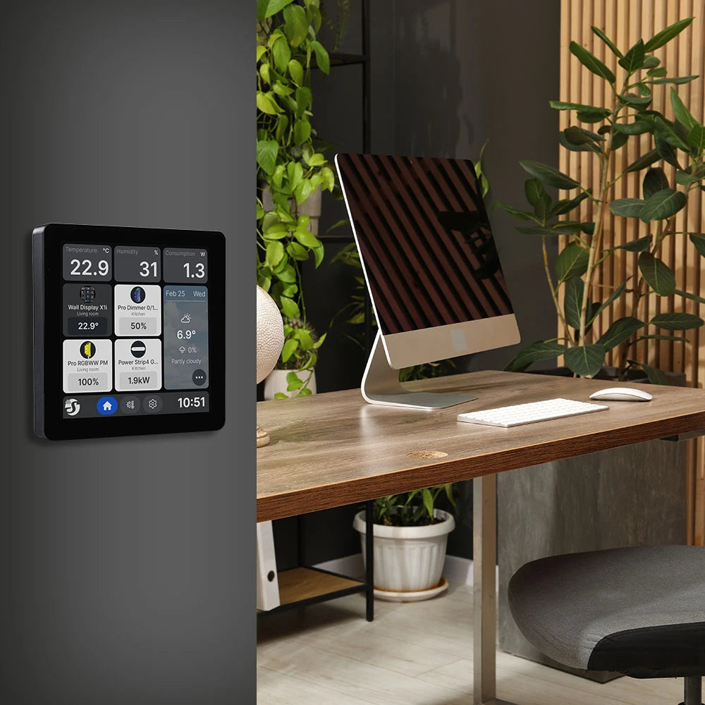 Shelly Wall Display X1i écran tactile noir