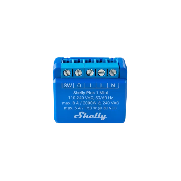 Shelly Plus 1 Mini micro module relais WiFi contact sec