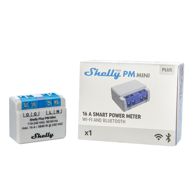 Shelly Plus PM Mini compteur énergie WiFi 16A 1 canal