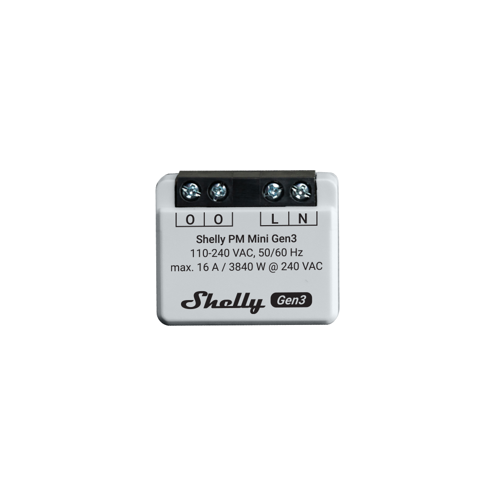 Shelly PM Mini Gen3 wattmètre Wi-Fi mesure seule