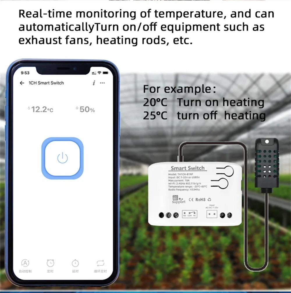Mumubiz eWelink Smart Series thermostat WiFi 7-32V contact sec