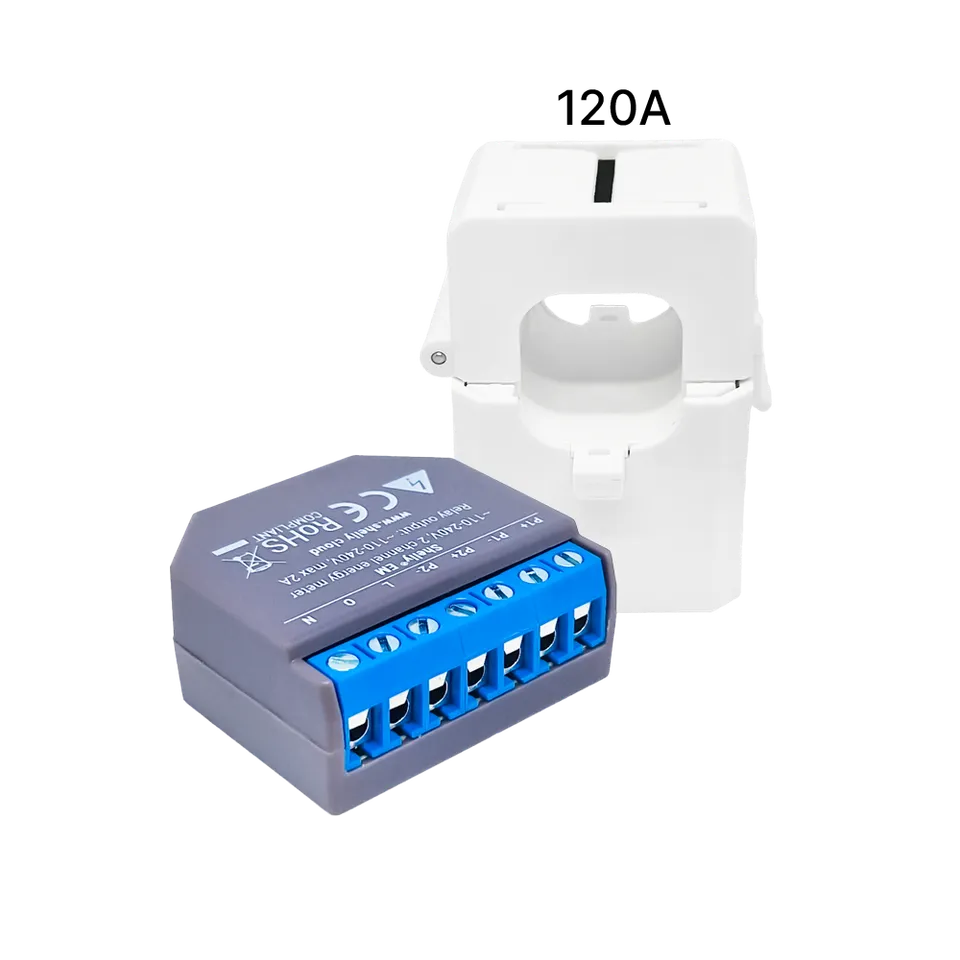 Shelly EM + pince 120A compteur énergie Wi-Fi
