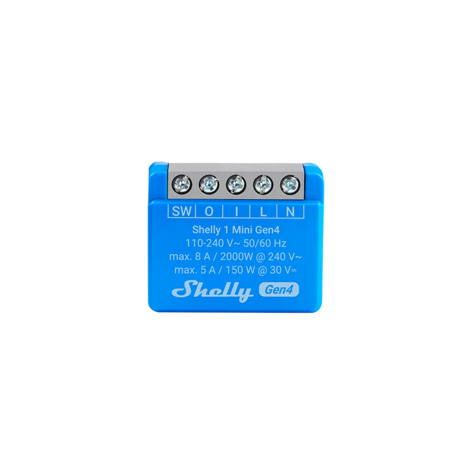 Shelly 1 Mini Gen4 micromodule WiFi Zigbee Matter simple