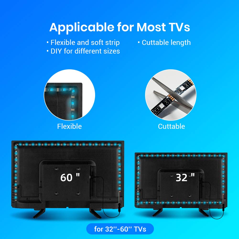 Broadlink Smart Lighting ruban LED TV USB RVB 32-60"