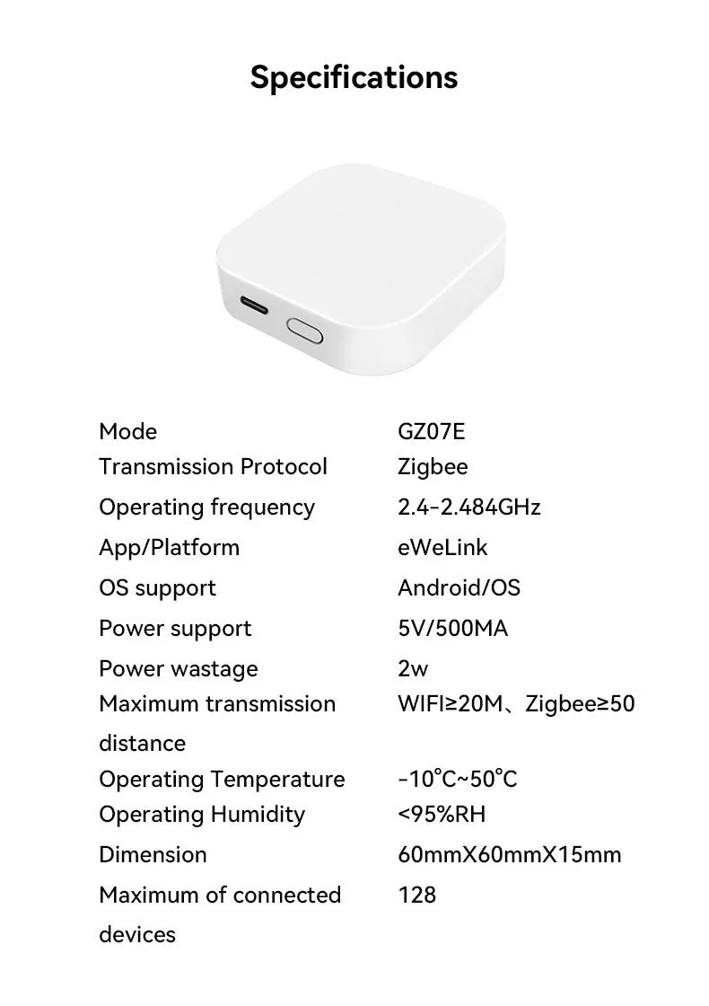 Mumubiz Zigbee Protocol passerelle Zigbee 3.0 hub eWeLink