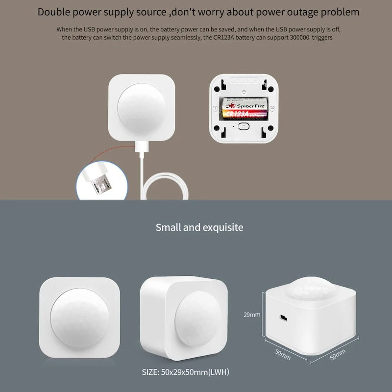 Mumubiz Zigbee Protocol détecteur mouvement PIR Zigbee 3.0