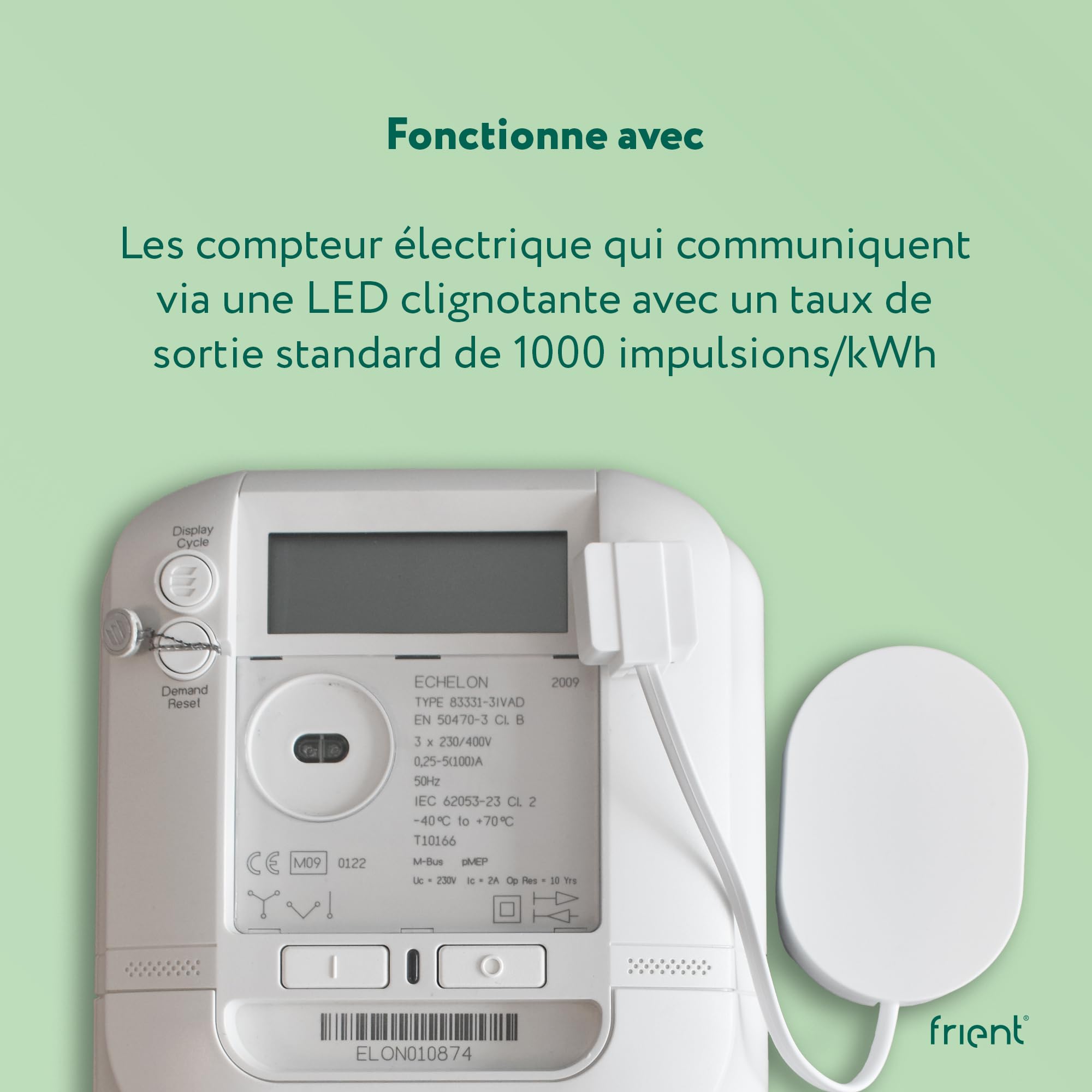 frient Interface Compteur Électrique 2 LED suivi Zigbee