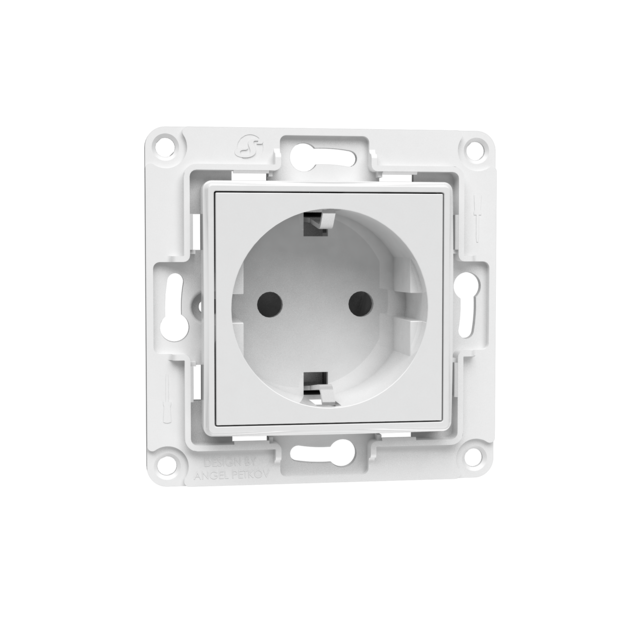 Shelly Wall Socket prise murale EU blanche