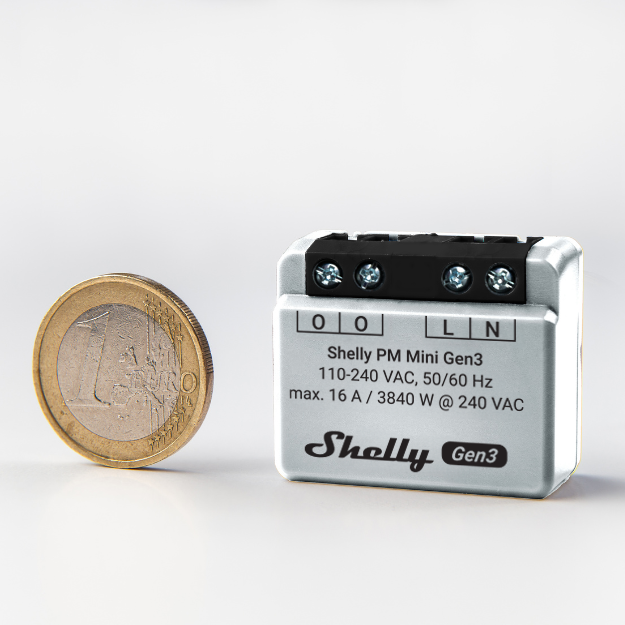 Shelly PM Mini Gen3 wattmètre WiFi mesure seule single
