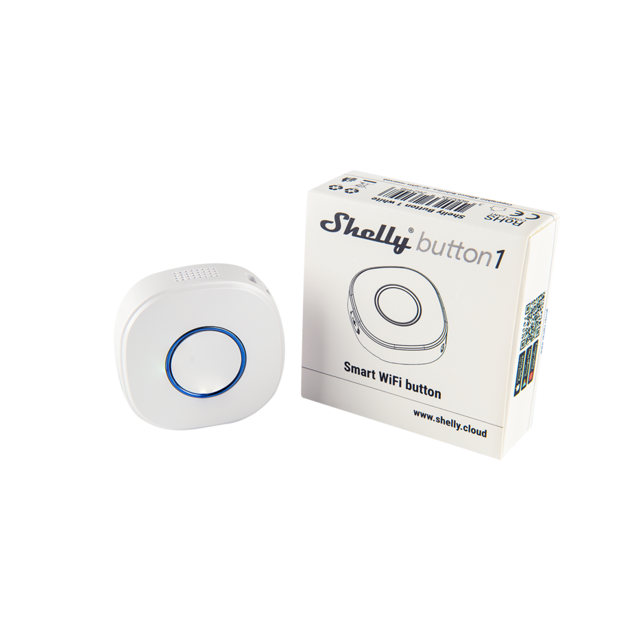 Shelly Button1 blanc bouton WiFi domotique portable
