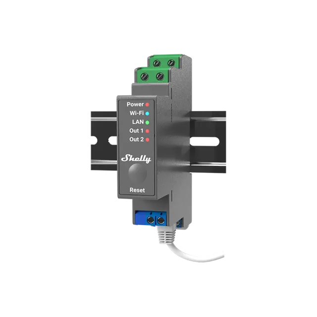 Shelly Pro 2 interrupteur connecté 2 canaux rail DIN