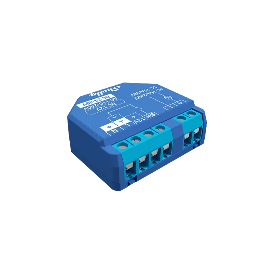 Shelly Plus 1 module relais connecté Bluetooth simple